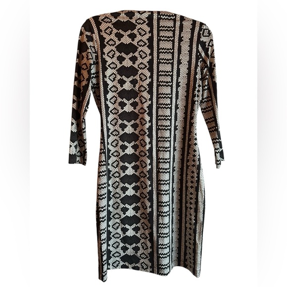 Just Cavalli Monochrome Geometric Long Sleeve Dress size 44/12 - Picture 5 of 10
